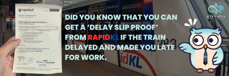 How to get RAPIDKL delay proof slip